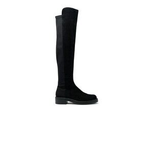 Stuart Weitzman Sm395 Black Suede 5050 Celia Boots - NWT